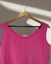 Load image into Gallery viewer, pink silk tank top
