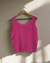 Load image into Gallery viewer, pink tank top, silk tank