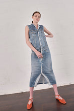 Load image into Gallery viewer, Jean Paul Gaulter Denim Wanabe Silk Dress