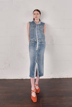 Load image into Gallery viewer, Jean Paul Gaulter Denim Wanabe Silk Dress