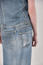 Load image into Gallery viewer, Jean Paul Gaulter Denim Wanabe Silk Dress