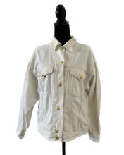 Load image into Gallery viewer, white denim jacket vintage iceberg jacket 
