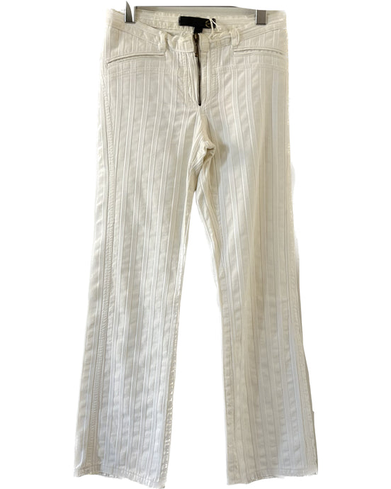 just cavalli white jeans y2k white jeans lowrise 90s jeans 
