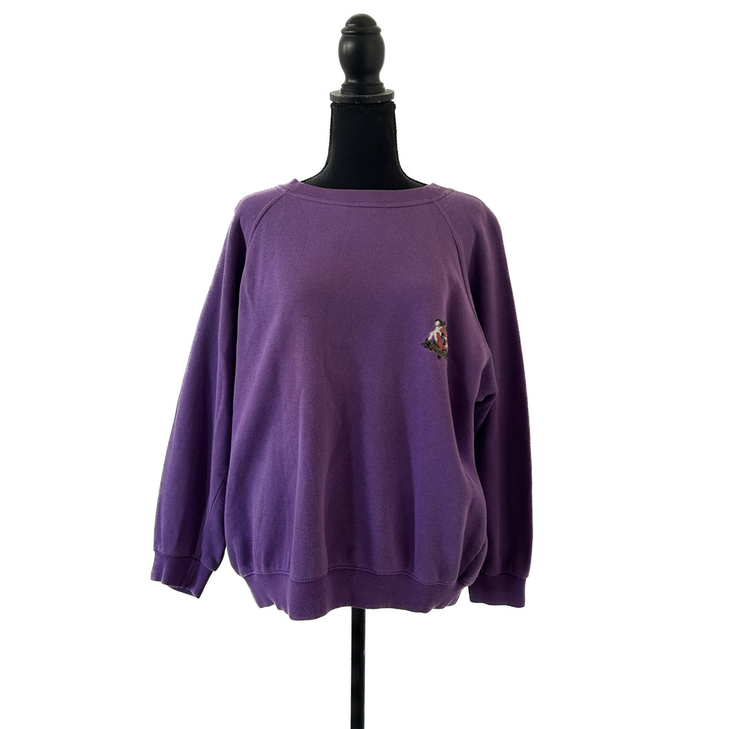 Trussardi Crewneck vintage crewneck vintage purple crewneck 