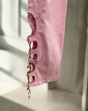 Load image into Gallery viewer, roberto cavalli pants, pink pants, vintage jeans 
